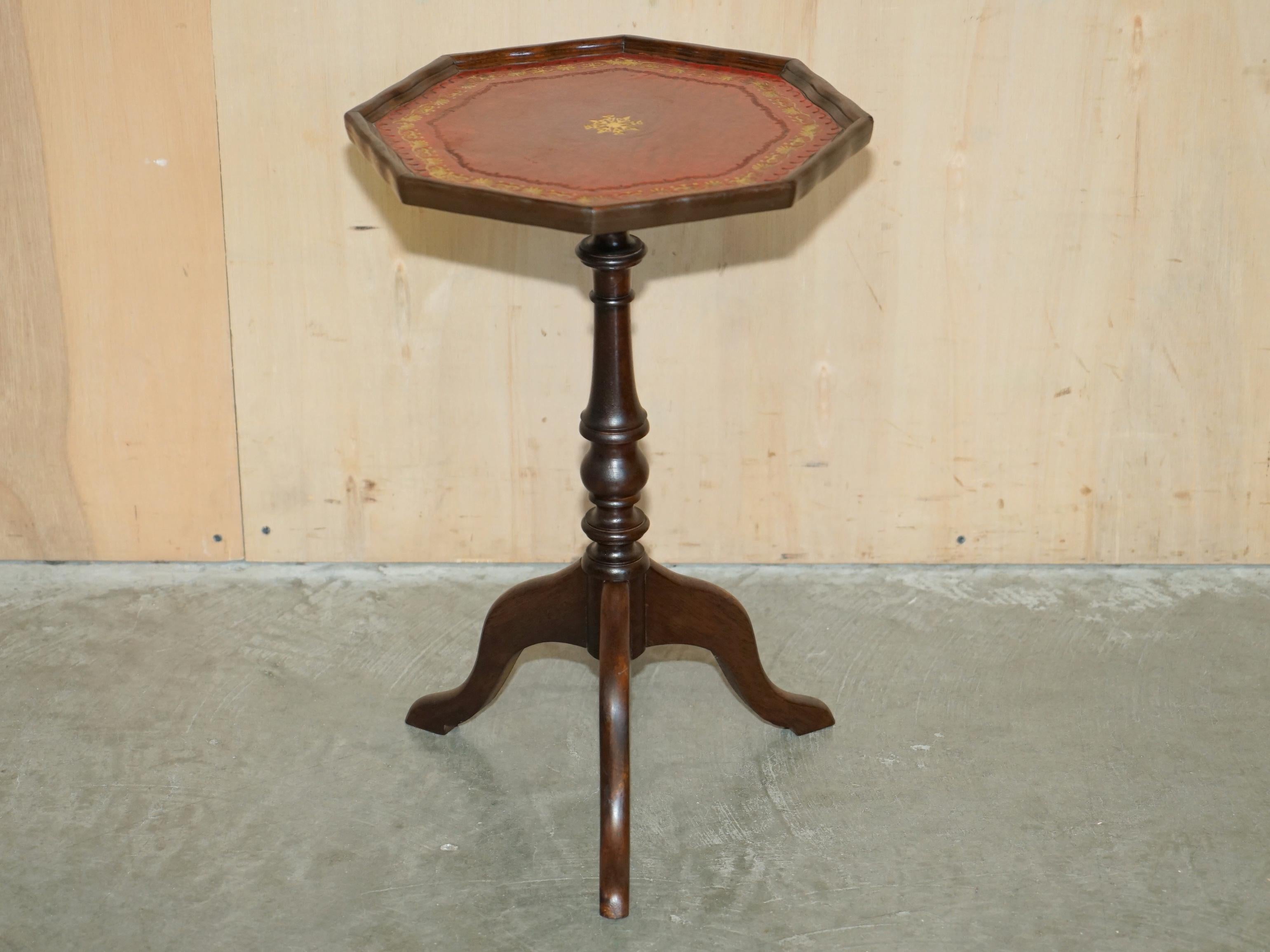 Royal House Antiques

Royal House Antiques is delighted to offer for sale this lovely gold leaf embossed leather tripod side end table. 

Please note the delivery fee listed is just a guide, it covers within the M25 only for the UK and local Europe