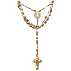 Vintage Lovely Gold Rosary