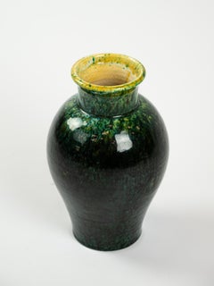 Precioso jarrón de cerámica Accolay verde