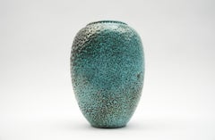 Lovely Green Lava Studio Ceramic Vase by Wilhelm & Elly Kuch, 1960s, Germany