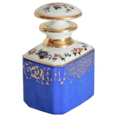 Antique Lovely Hand-Decorated Old Paris Porcelain Tea Caddy, France, 1850s