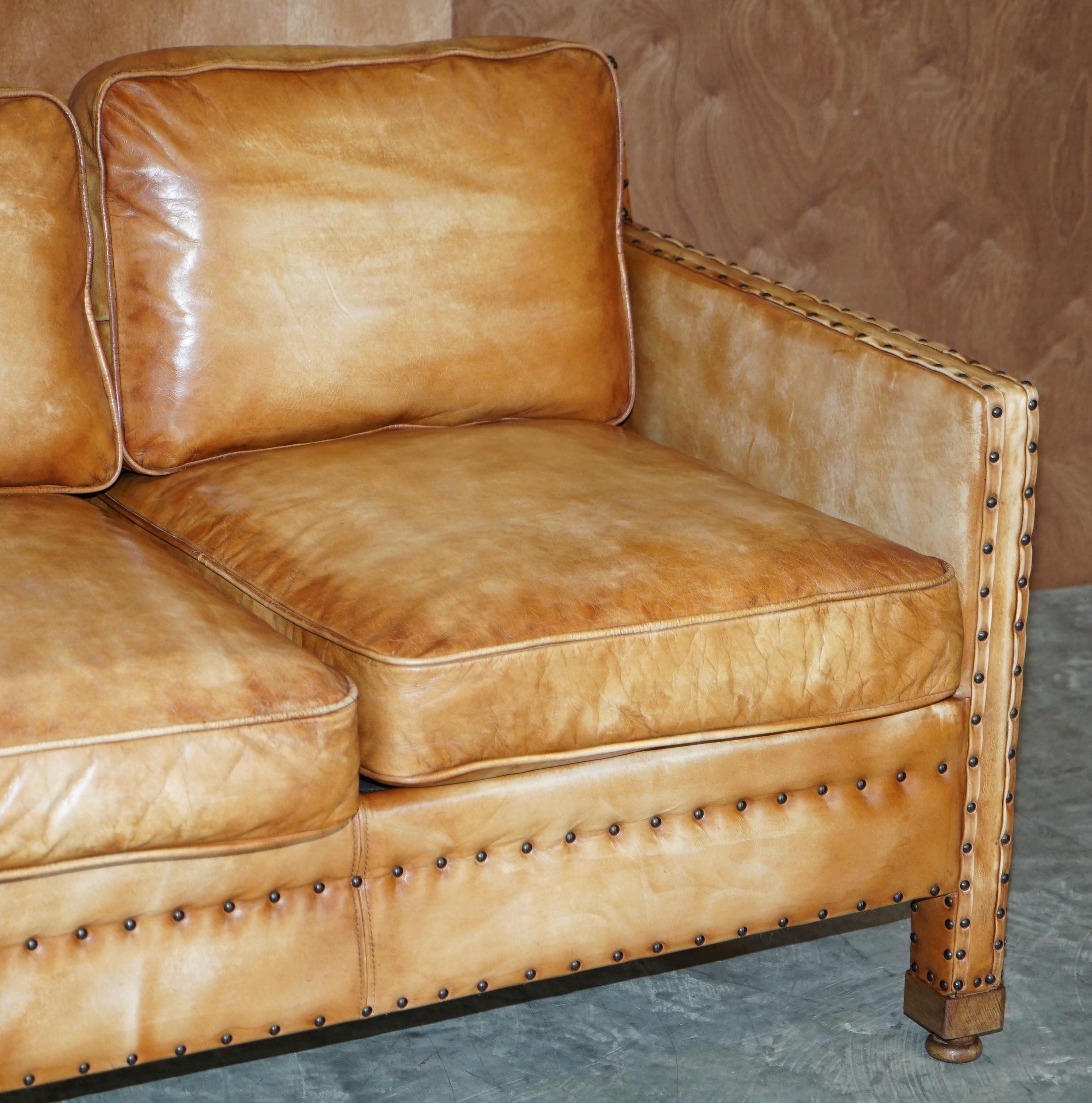 studded leather couch