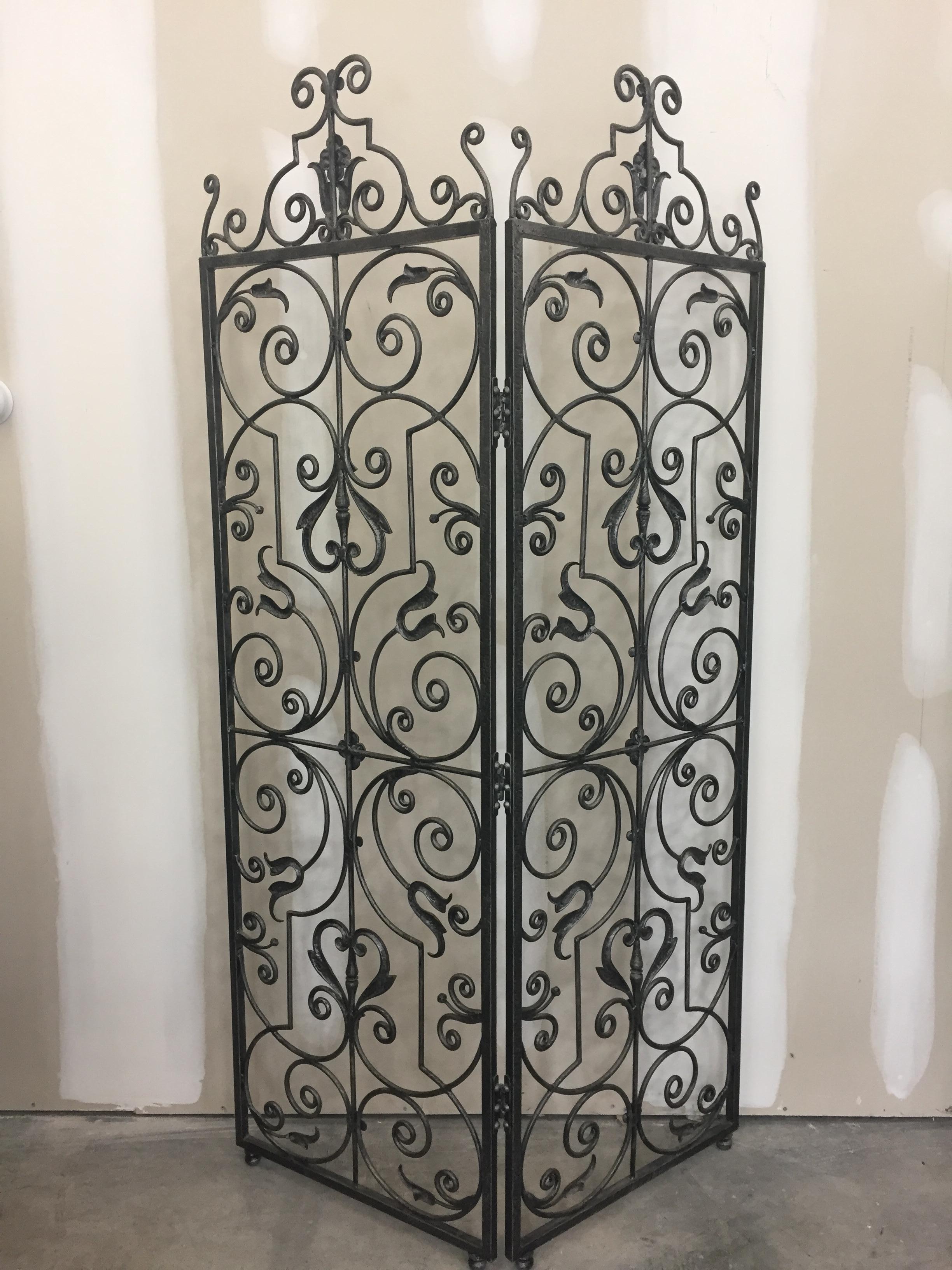 wrought iron room dividers
