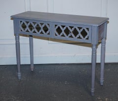 LOVELY HAND PAINTED MIRRORED DRESSING CONSOLE TABLE MATCHING STOOL AVAiLABLE