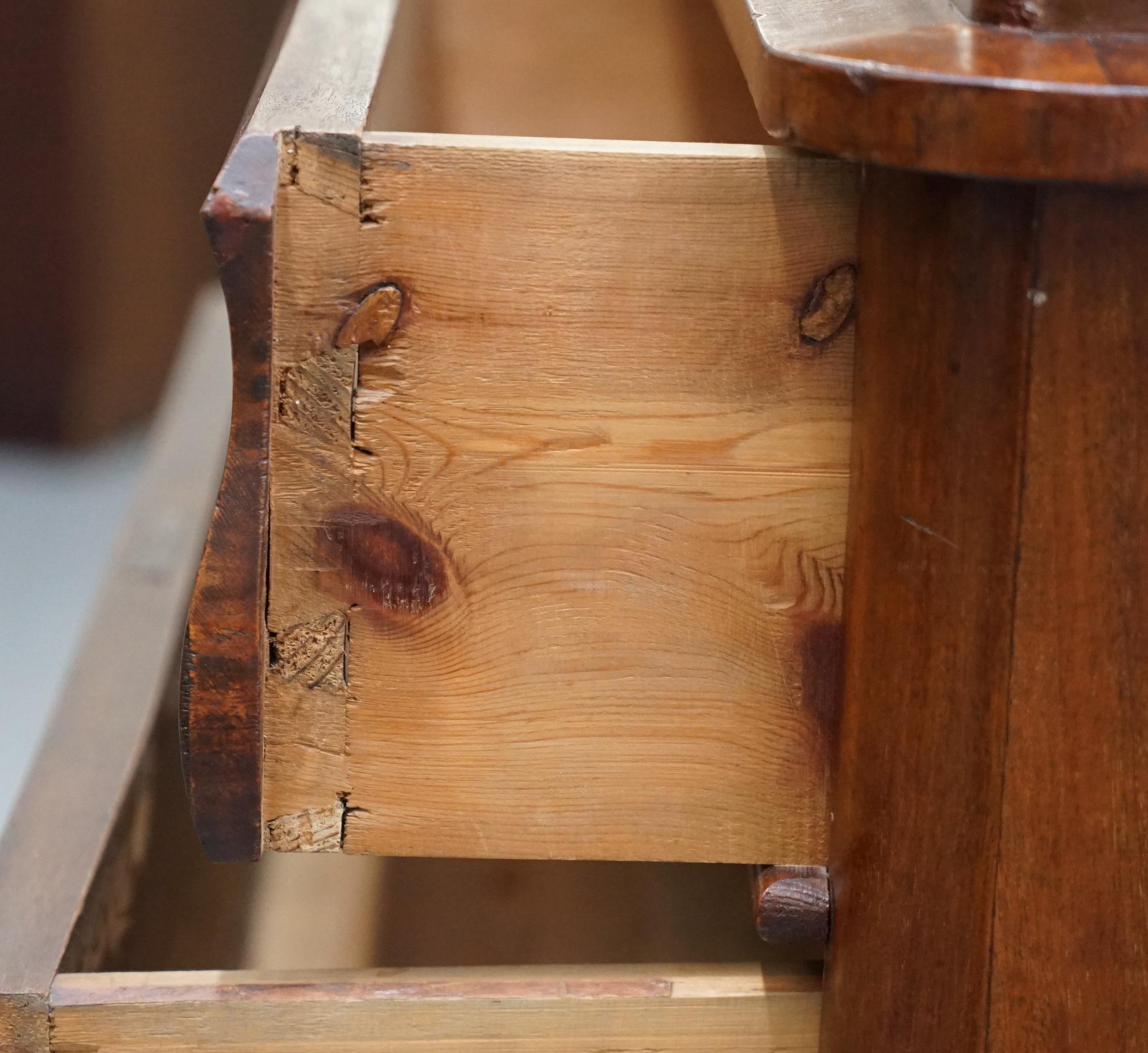 Lovely Handmade Victorian circa 1850 Biedermeier Walnut Chest of Drawers 14