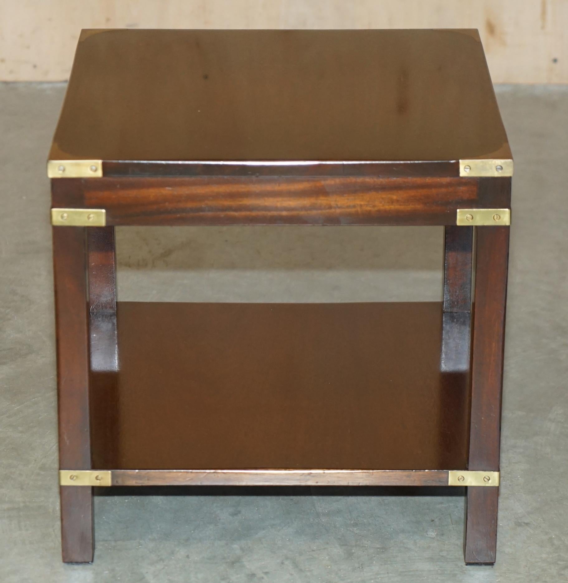 Campagne LOVELY HARRODS LONDON KENNEDY MILITARY CAMPAIGN TABLE D'ENTRÉE EN BOIS DUR SiDE en vente