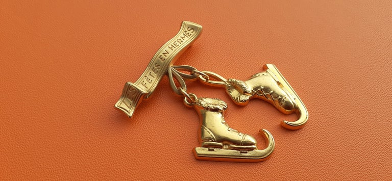Hermes | Jewelry | Hermes Iceskating Charm | Poshmark Hermes Ice-Skating Charm display picture 1
