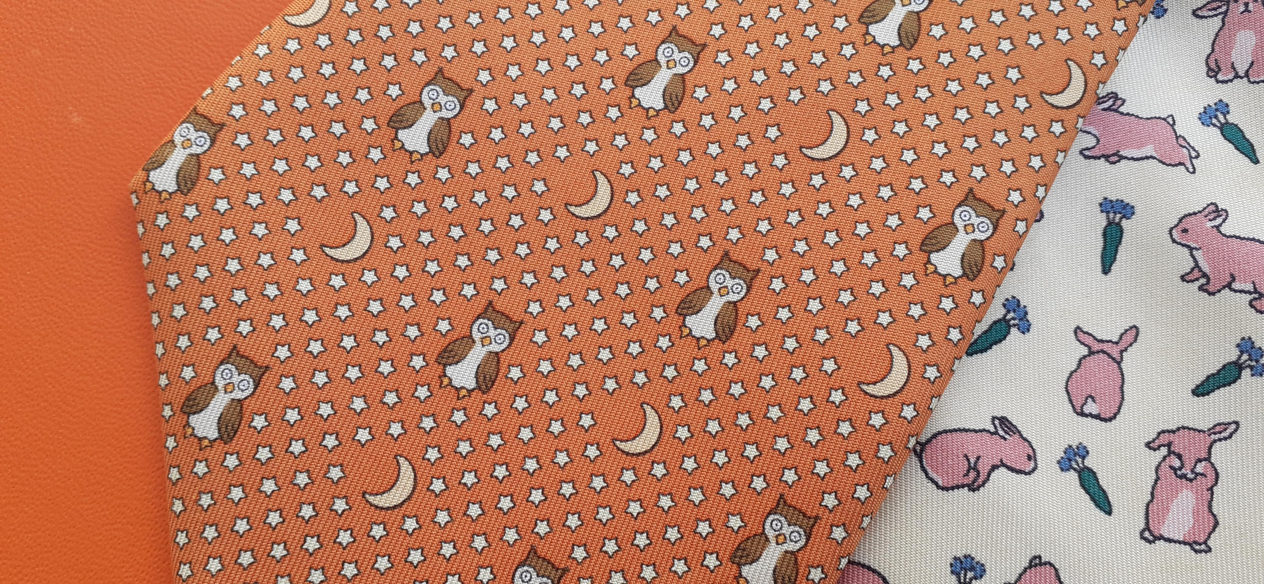 Lovely Hermès Set of 4 Silk Ties Animals Print (Lot de 4 cravates en soie) Pour hommes en vente
