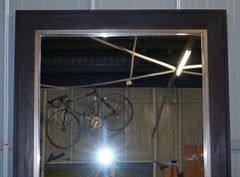 Lovely Huge Hardwood Full Length Mirror Gold-Plated Chrome Detailing