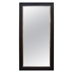 Used Lovely Huge Hardwood Full Length Mirror Gold-Plated Chrome Detailing