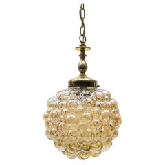 Lovely Huge Bubble Glass Ceiling Lamp by Helena Tynell for Limburg, 1960s