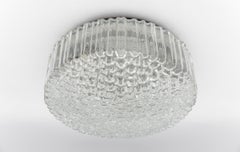 Lovely Huge Bubble Glass Flush Mount Lamp by Helena Tynell for Limburg, G