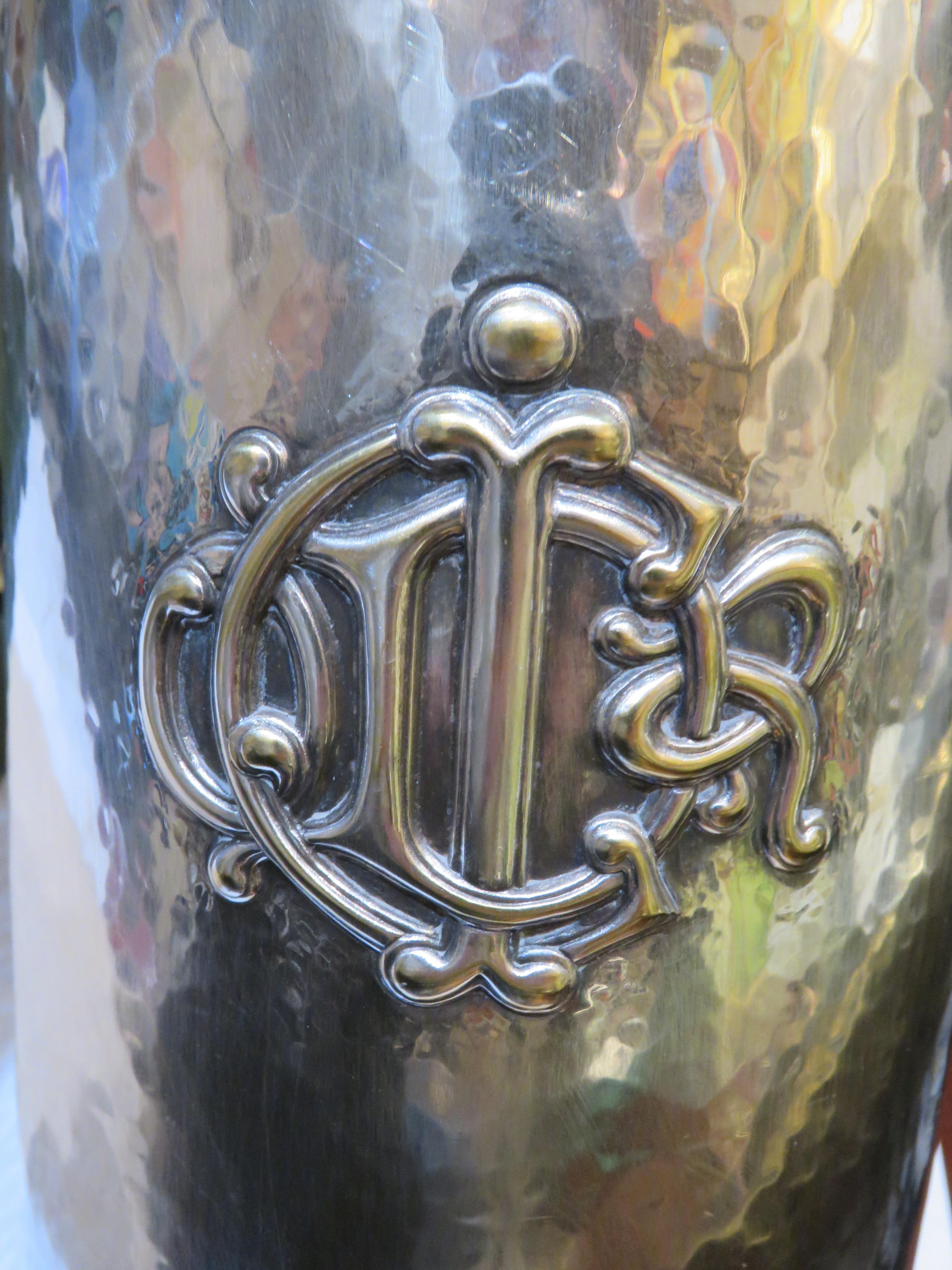 Precioso Impresionante Antiguo Original Christian Dior Plateado Gran Portavinos Francés en venta