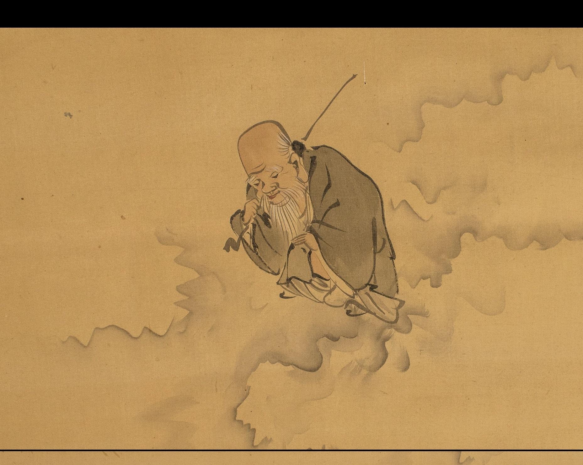 Lovely Japanese 18th-19th Century Edo or Meiji Scroll Painting Seven Lucky God For Sale 2