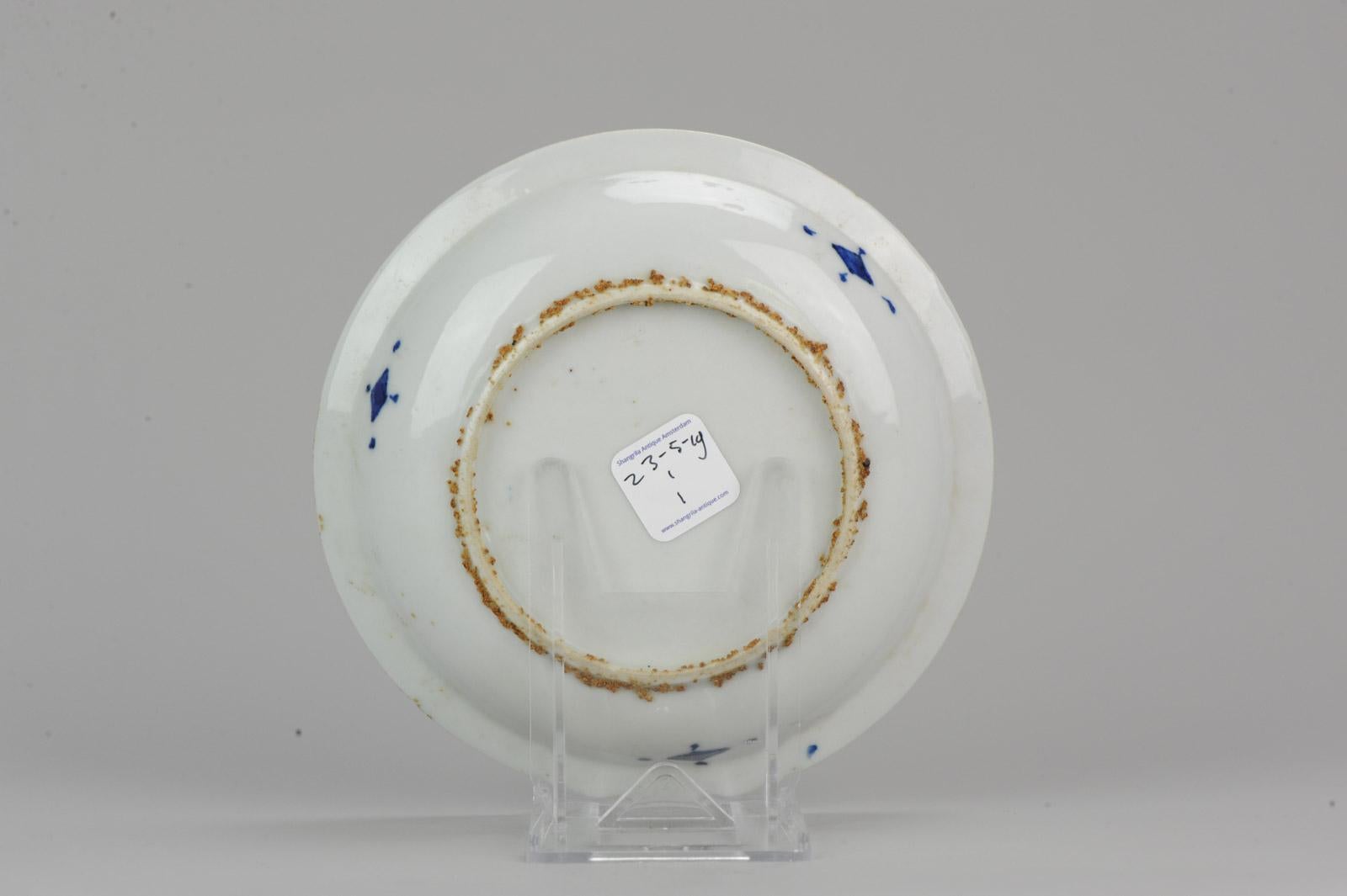 20th Century Lovely Japanese Plate After Ming Example Attendant & Servant, 19th Century For Sale