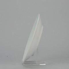 Lovely Japanese Porcelain Kakiemon Plate Flowers Trees, Mid 20th Century