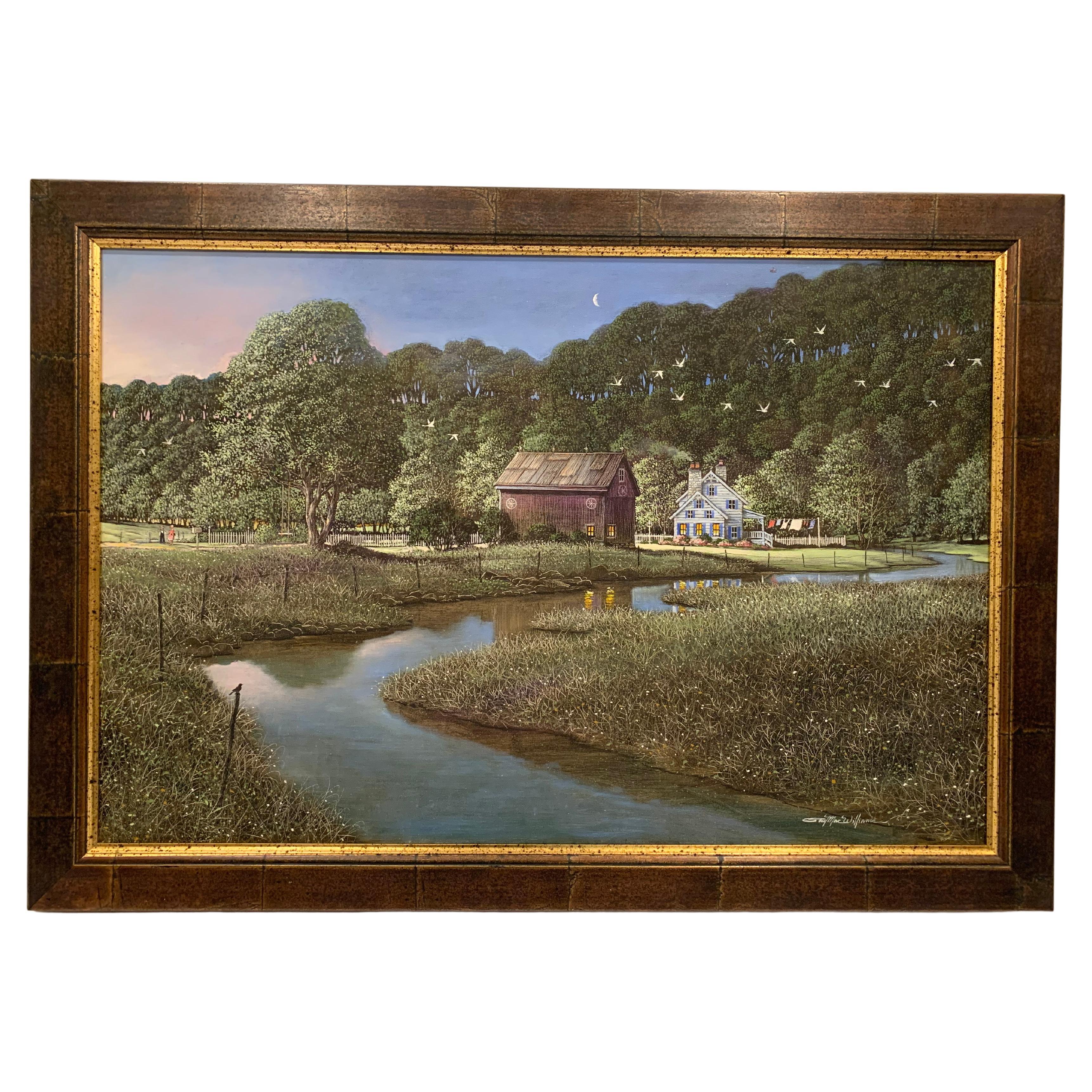 Joli paysage du célèbre artiste de Philadelphie Paul Macwilliams en vente