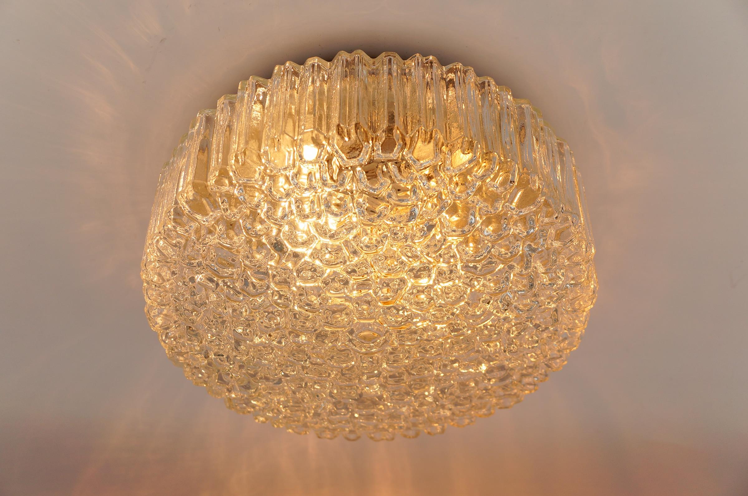 1. of 2 Lovely Large Bubble Glass Flush Mount Lamp by Helena Tynell for Limburg (en anglais seulement) en vente 3