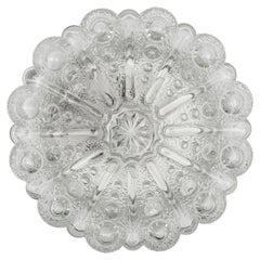 Graziosa lampada da parete o da incasso in vetro a bolle d'aria di grandi dimensioni, Germania anni '60