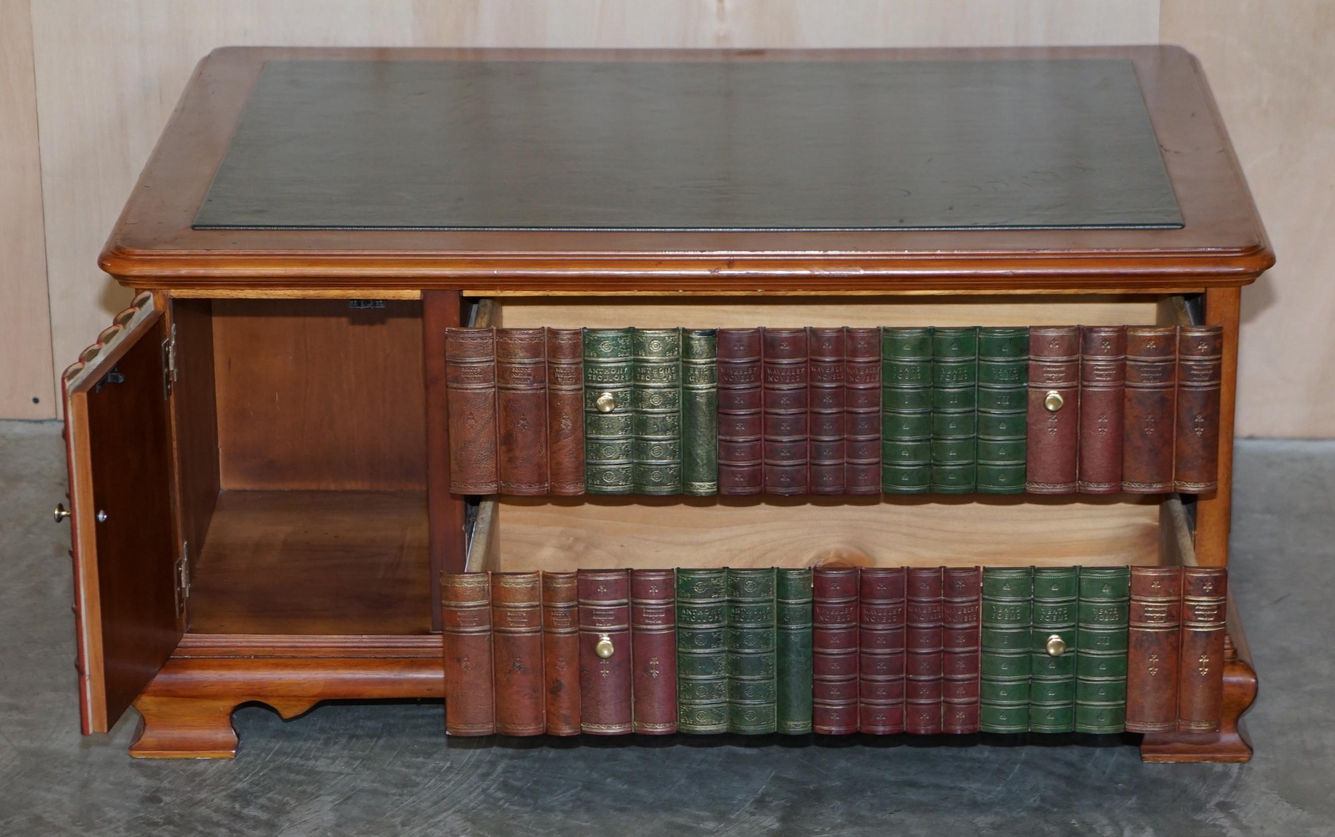 Lovely Large Faux Book Scholars Library Coffee Table with Large Internal Storage 5