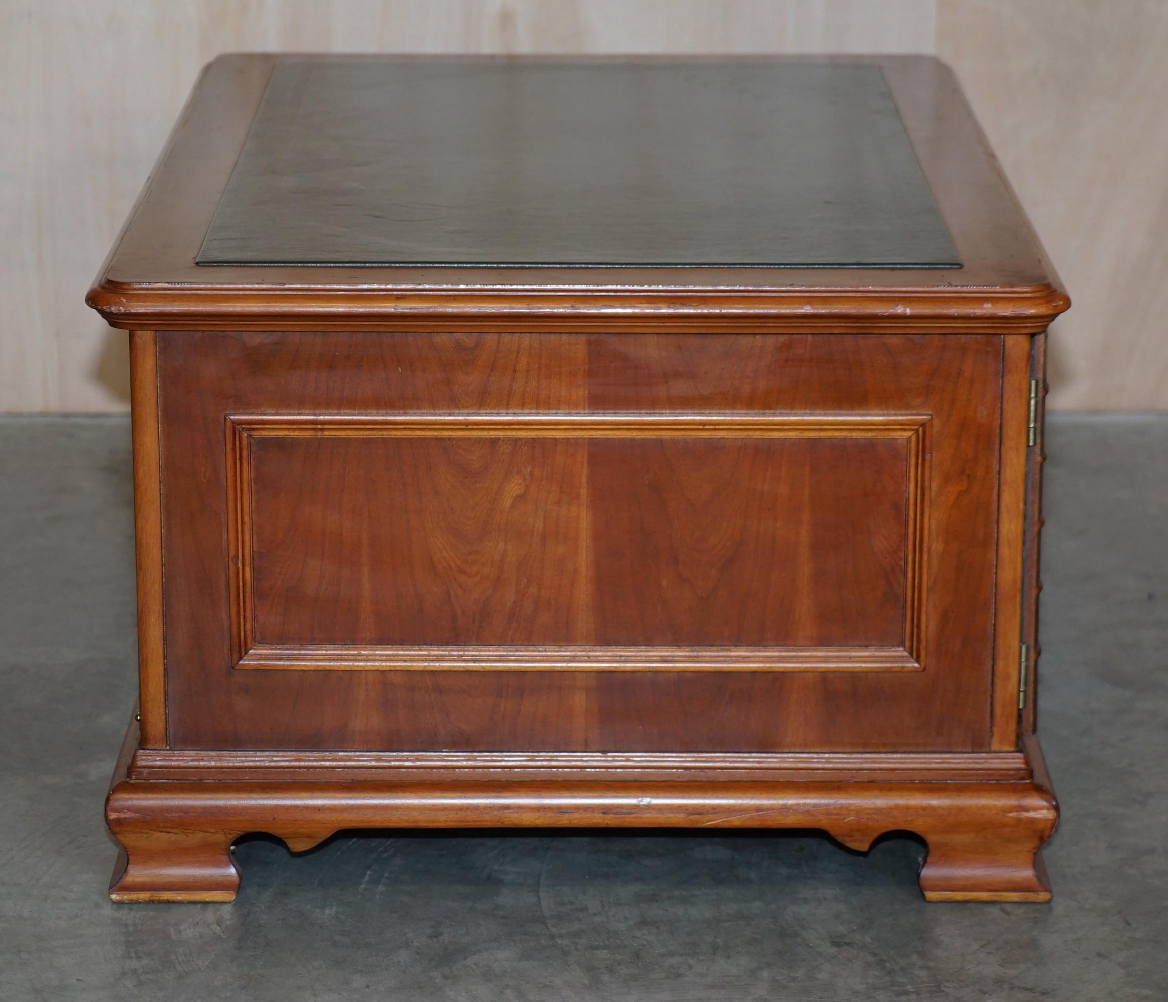 Wood Lovely Large Faux Book Scholars Library Coffee Table with Large Internal Storage