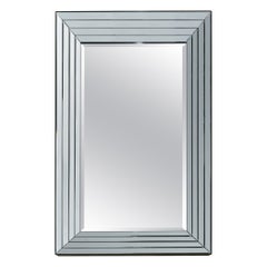 Lovely Large Triple Bevelled Edge Wall Hanging Mirror Designed to Pull Light