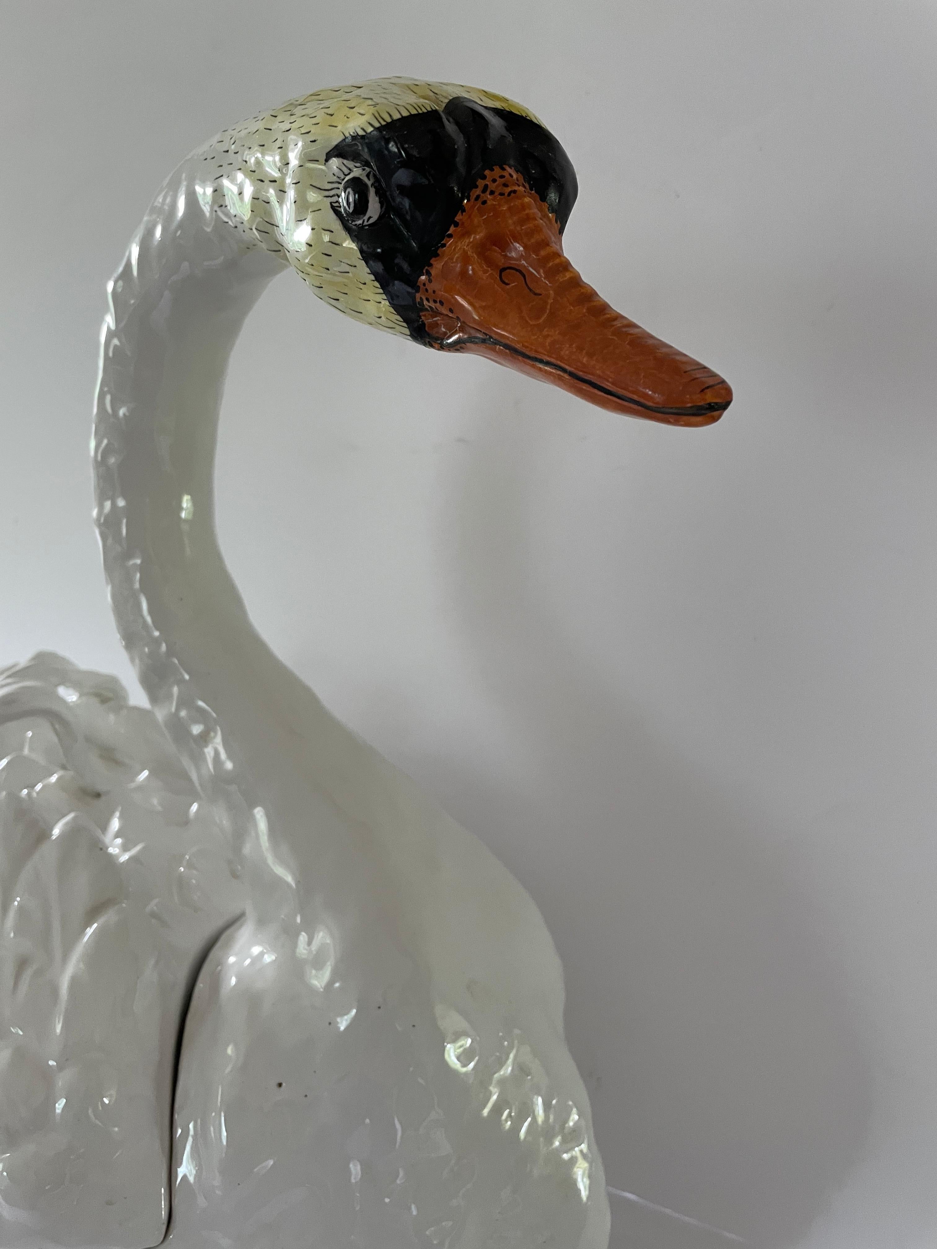 styrofoam swan