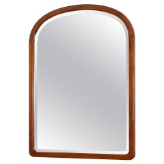 Lovely Large Wall Glass Mirror Made IT Italy by Consorzio Mobili Mahogany Frame