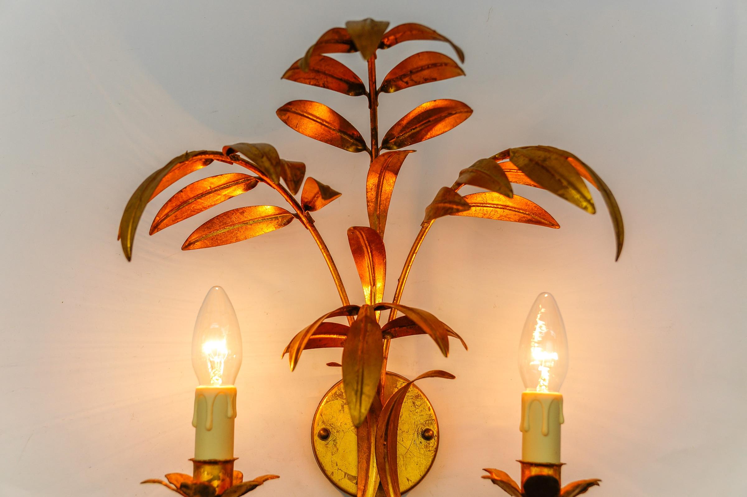 Late 20th Century Lovely Large Wall Light by Hans Kögl, Germany 1970s For Sale