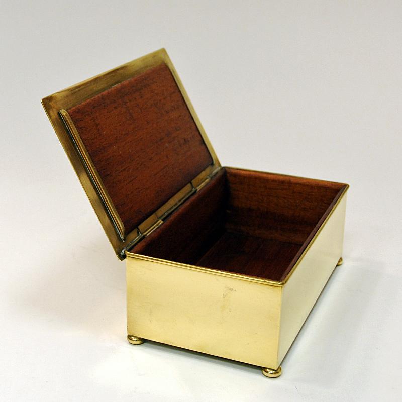 Lovely Lidded Brass Box by Eisenacher Motorenwerk WTF 1910-1920, Germany For Sale 1
