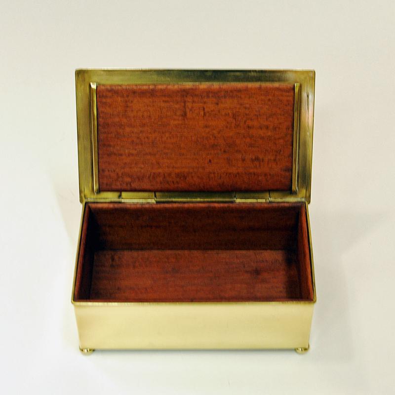 Lovely Lidded Brass Box by Eisenacher Motorenwerk WTF 1910-1920, Germany For Sale 2