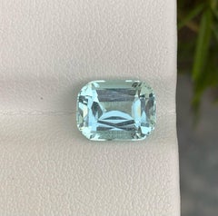 Lovely Light Blue Loose Aquamarine Stone 3.50 Carats Faceted Aquamarine