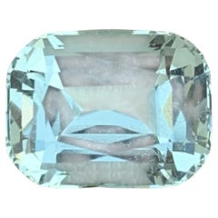 Hellblauer loser Aquamarin-Stein 3,50 Karat Facettierter Aquamarin
