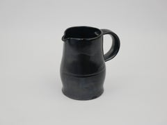 Lovely little black glazed ceramic pitcher Vallauris circa 1950