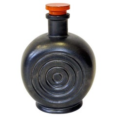 Schöne kleine norwegische Keramikflasche von Graveren Keramik, 1930er Jahre