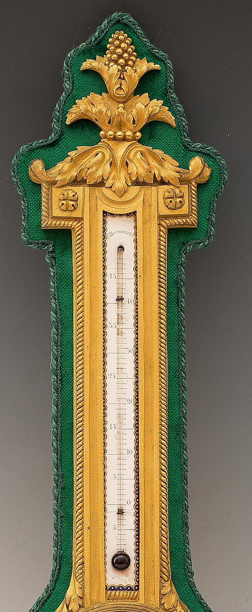Barometer und Thermometer im Louis-XVI.-Stil von H. Dasson, Frankreich, um 1880 (Französisch) im Angebot