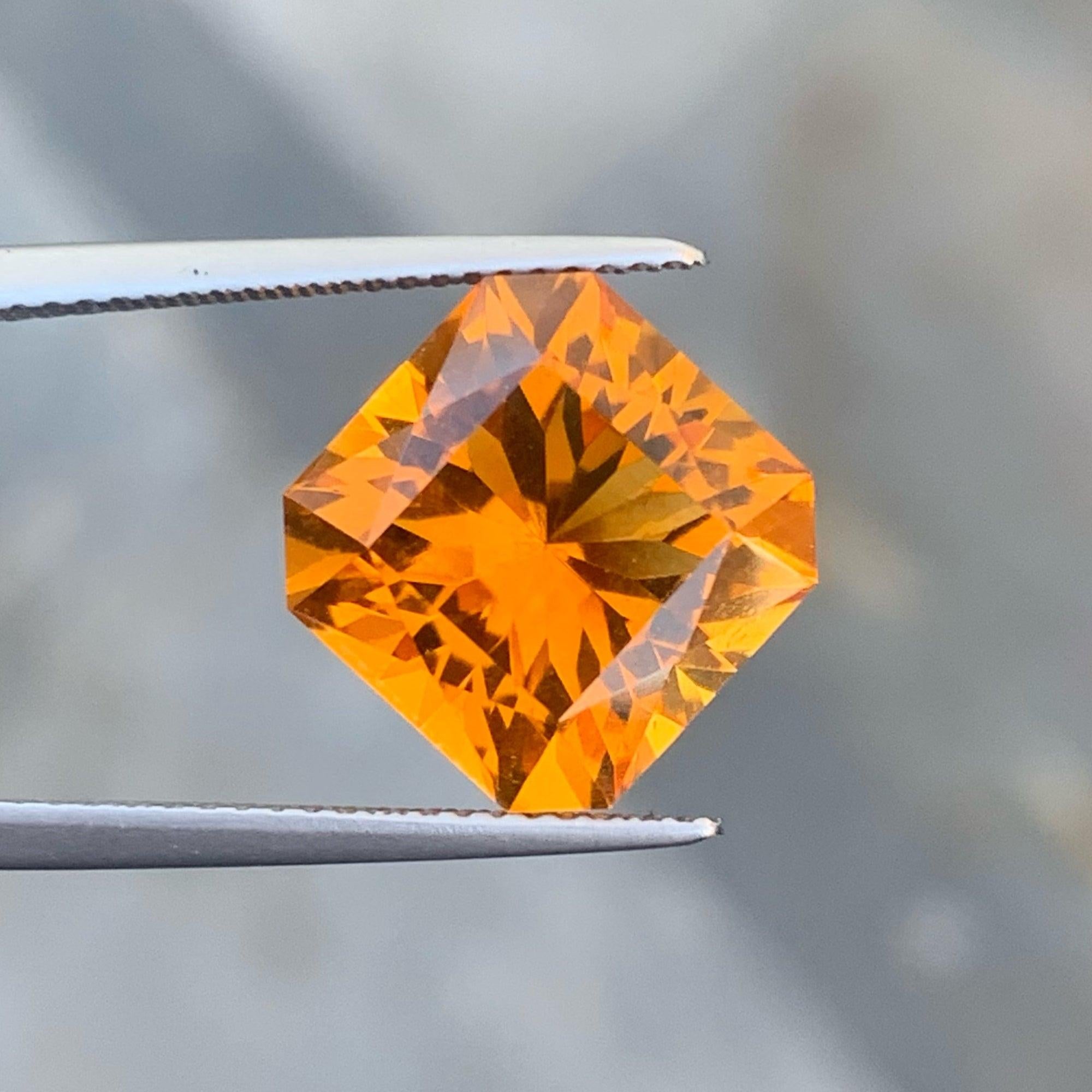 Lovely Madeira Citrine Gemstone, Available for sale at whole sale price natural high quality 7.45 Carats Loupe Clean Clarity Unheated Citrine From Madeira.

Product Information:
GEMSTONE TYPE: Lovely Madeira Citrine Gemstone
WEIGHT: 7.45