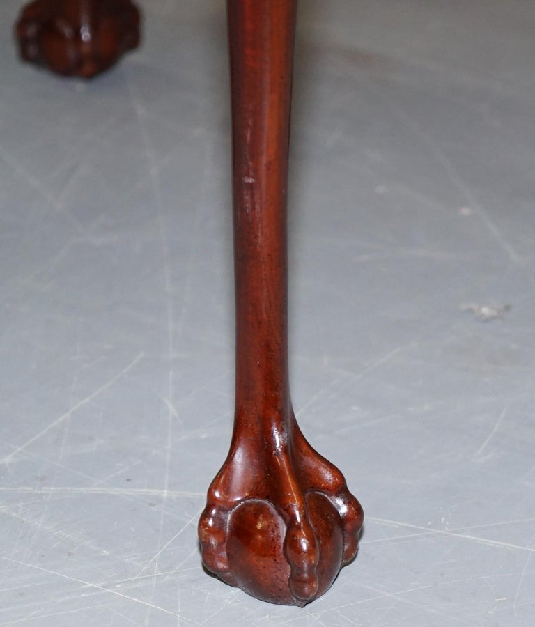 Lovely Hardwood Claw and Ball Feet Jardinière Marble Bust Clock Flower