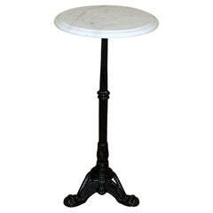 Lovely Marble Wine/Side Top Table Standing on Iron Tripod Base with Nice Details