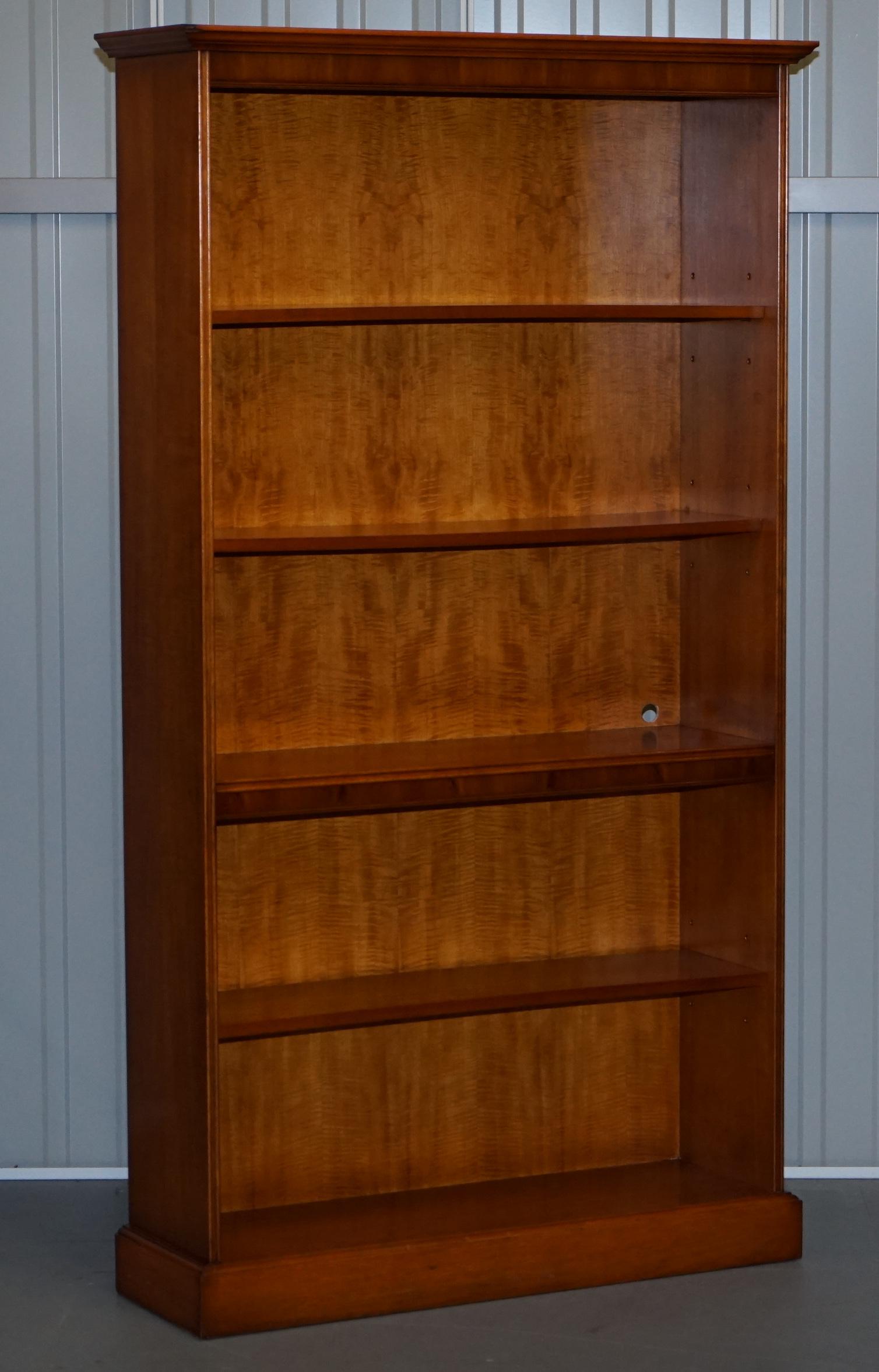 Lovely Matching Pair of Bradley Library Bookcases with Height Adjustable Shelves 4