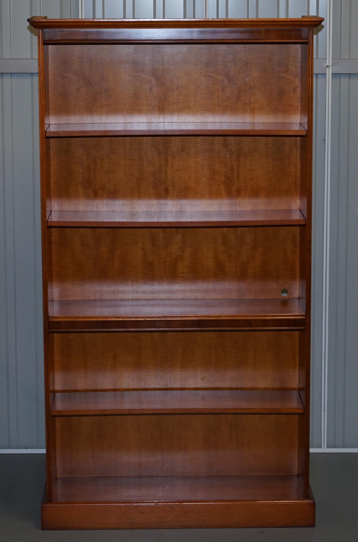 Lovely Matching Pair of Bradley Library Bookcases with Height Adjustable Shelves 5