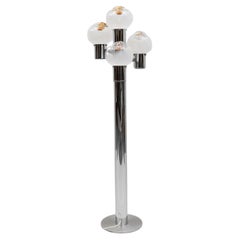 Lovely Mazzega Murano Glass Floor Lamp, 1960s Italy
