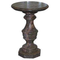 Lovely Medium Solid Marble Side End Lamp Wine Occasional Centre Round Table