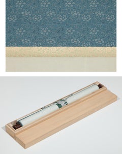 Lovely Fusetsu NakamuraScroll Painting Japan Artist Flowers Painted