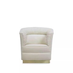 Lovely Metal Base Armchair