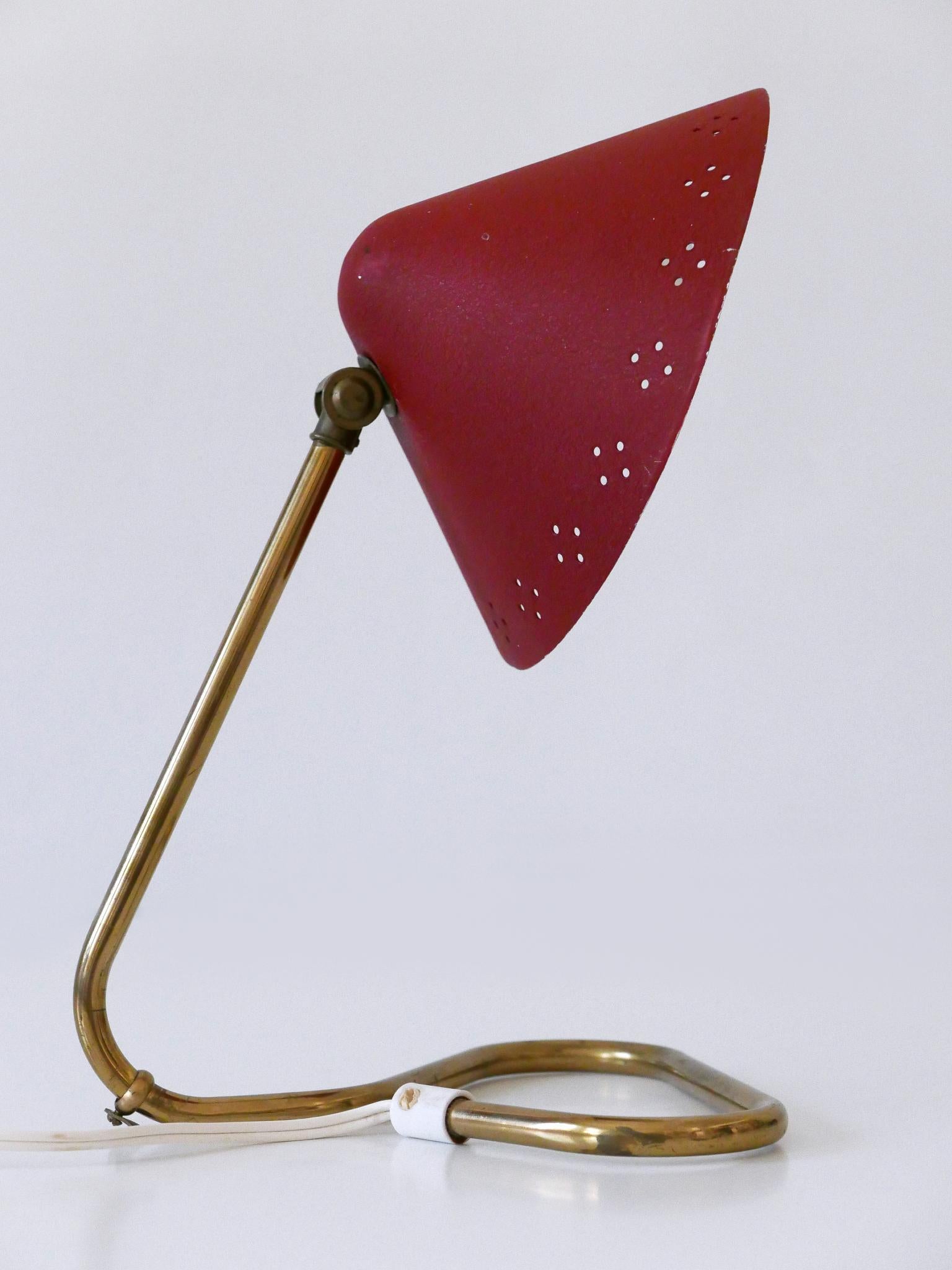 Lampe de table en laiton du milieu du siècle par Erik Wärnå pour Gnosjö Suède années 1950 en vente 5