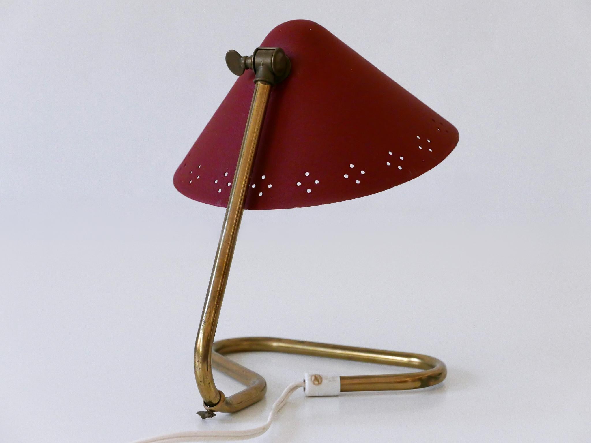 Lampe de table en laiton du milieu du siècle par Erik Wärnå pour Gnosjö Suède années 1950 en vente 9