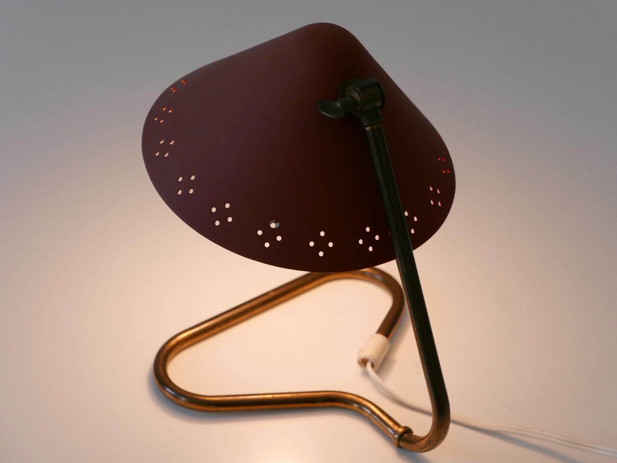 Lampe de table en laiton du milieu du siècle par Erik Wärnå pour Gnosjö Suède années 1950 en vente 10