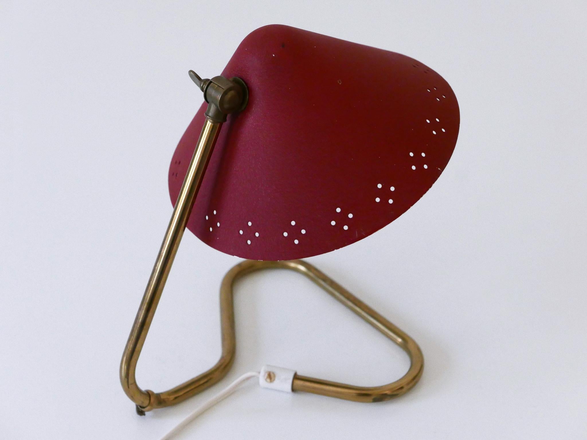 Lampe de table en laiton du milieu du siècle par Erik Wärnå pour Gnosjö Suède années 1950 en vente 11
