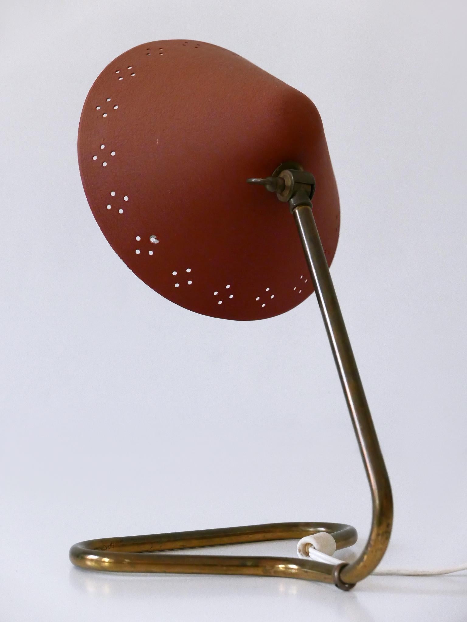 Lampe de table en laiton du milieu du siècle par Erik Wärnå pour Gnosjö Suède années 1950 en vente 11